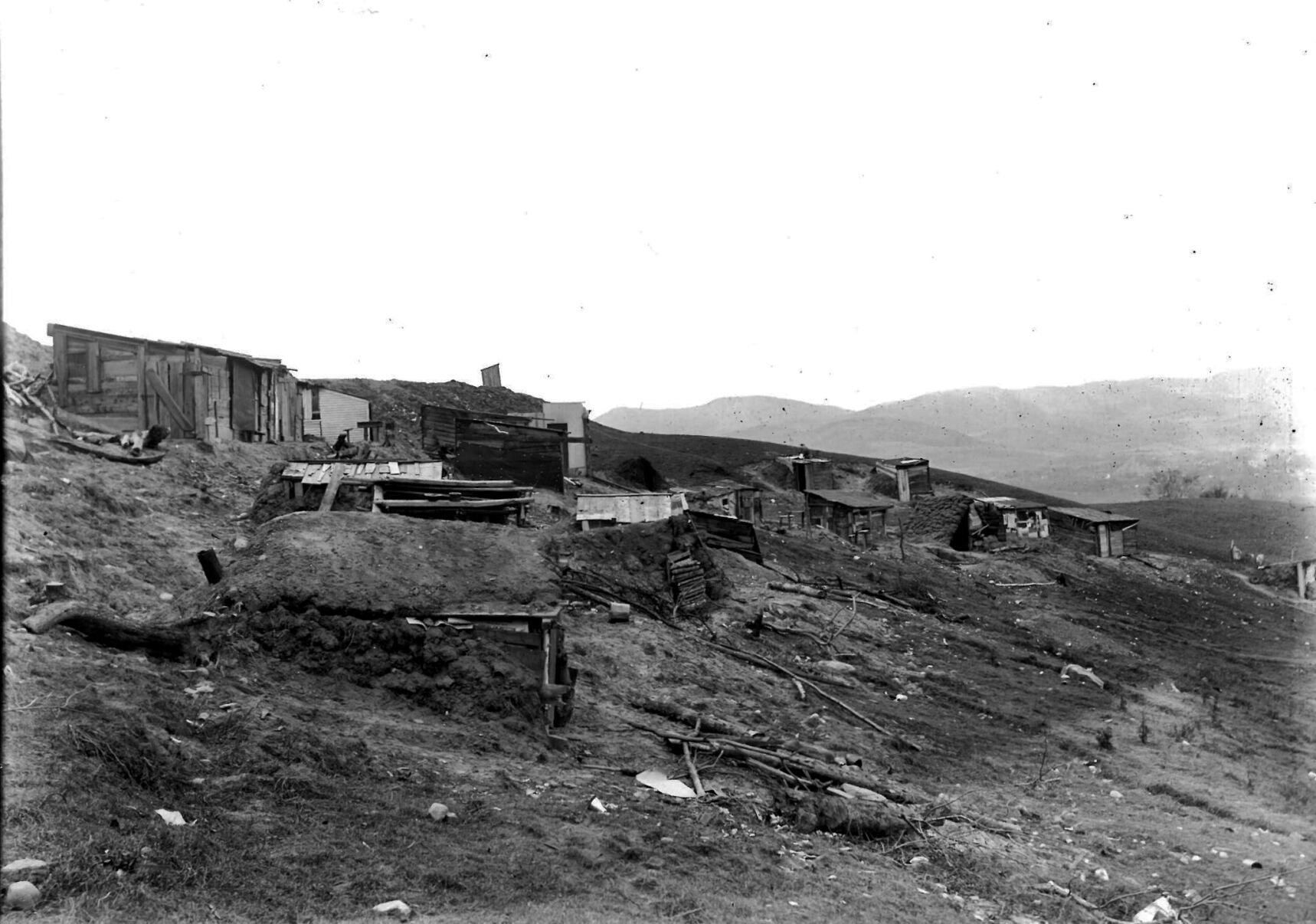 Workmen's village at the Mount Williams Reservoir, 1914.